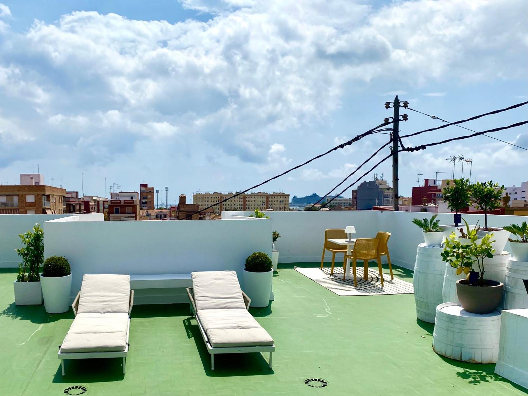 Habitacion En Playa Malvarrosa Con Bano Privado -No Ac- Valencia Kültér fotó